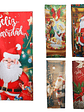Funda navideña para puerta, Elasticada 210x100cm - Miniatura 1