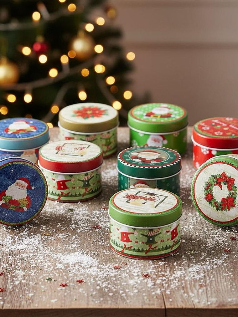 Set De 4 Cajitas de Latas Decorativas Organizadora Homey 1