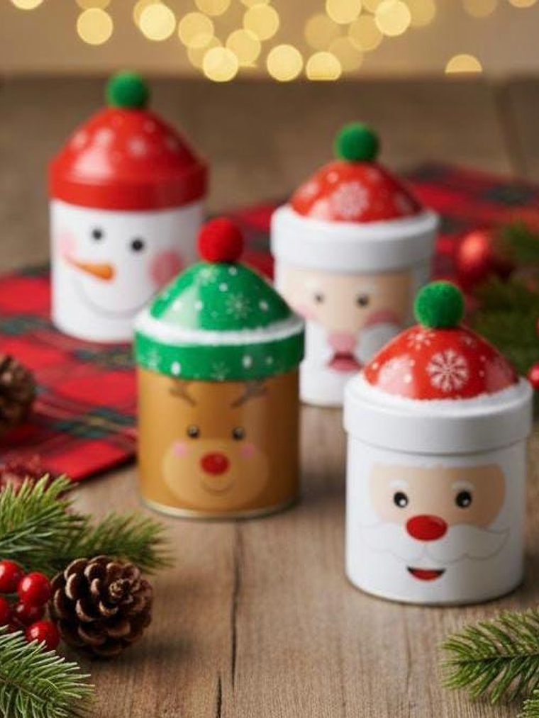 Set De 2 Latas Decorativa Con Tapas Organizadoras De Cocina 5