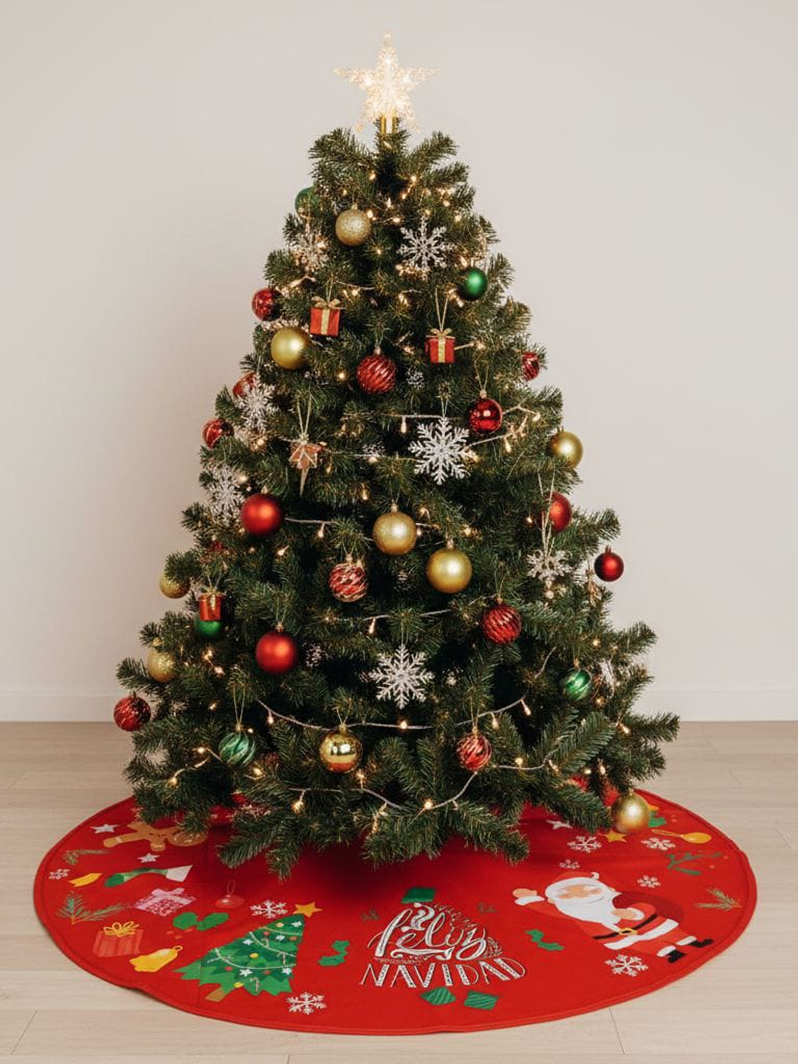 Pie De Arbol De Navidad Decorativo Diseños Surtidos 1