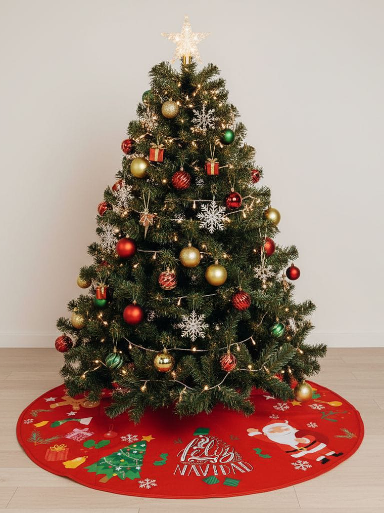 Pie De Arbol De Navidad Decorativo Diseños Surtidos 1