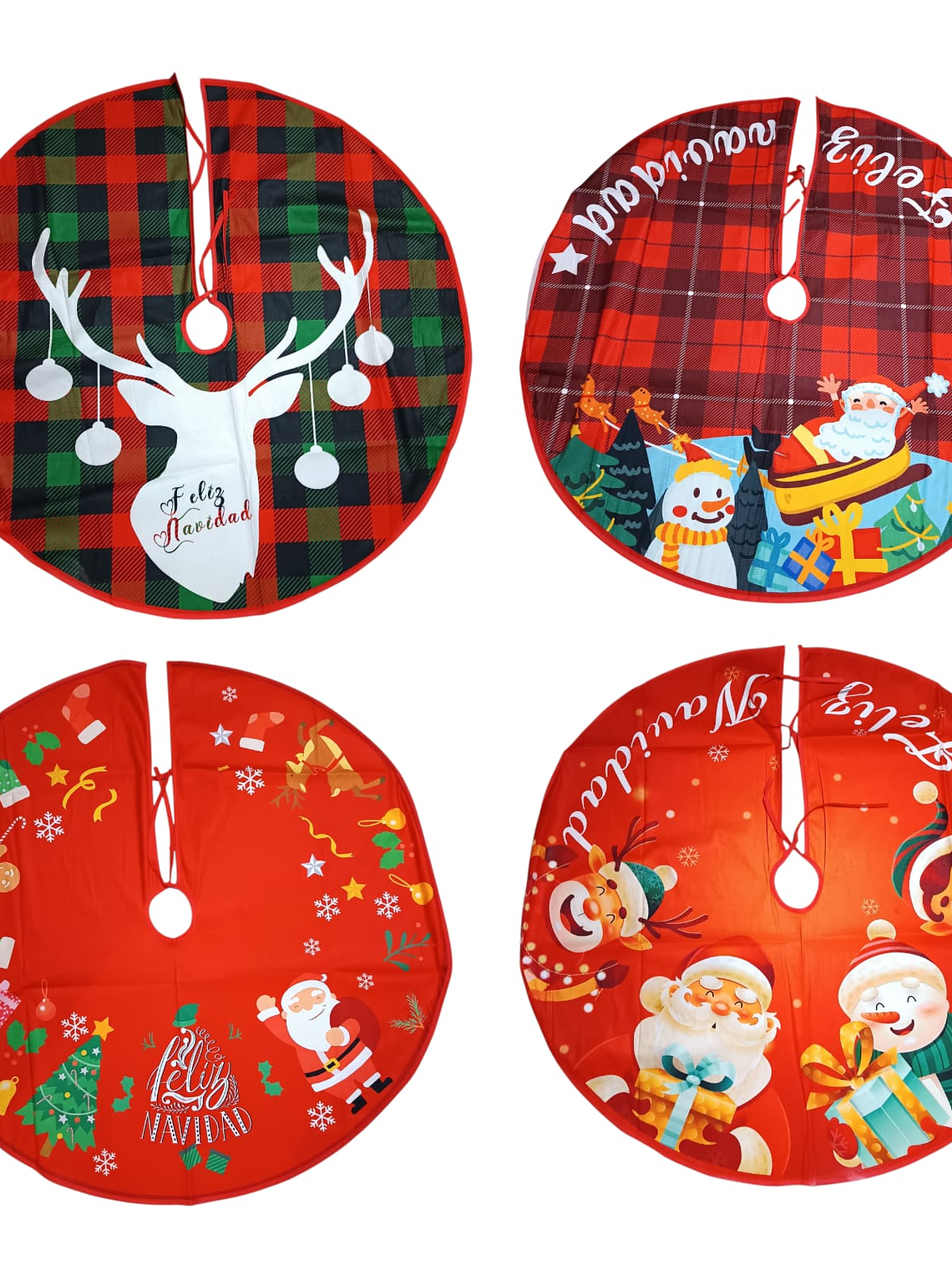 Pie De Arbol De Navidad Decorativo Diseños Surtidos 2