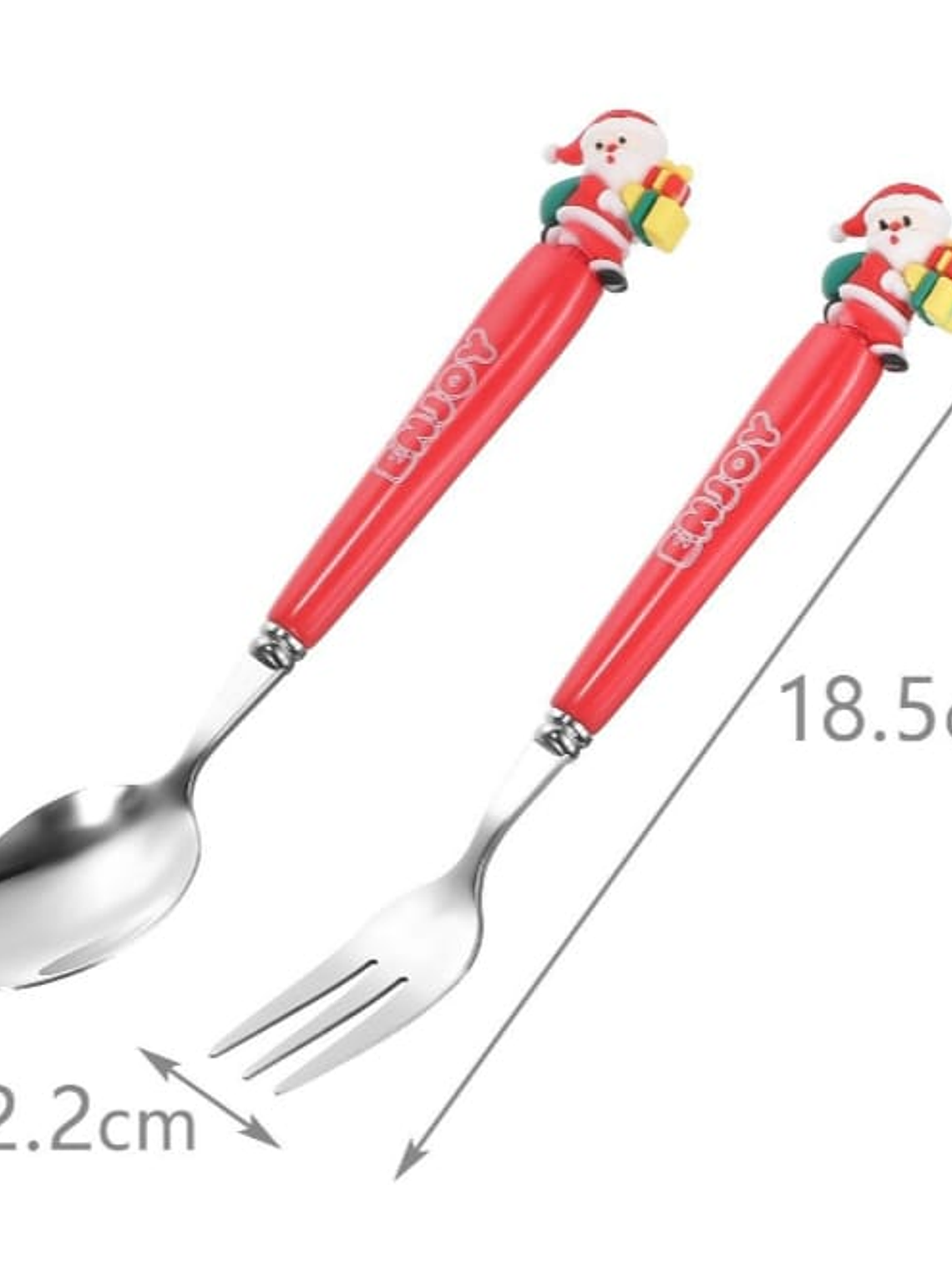 2 Juegos de Cubiertos De Navidad Decorativos Homey De Metal 6