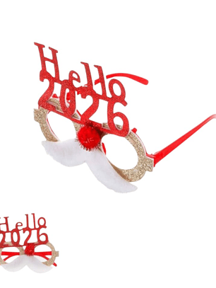 Set De 3 Lentes Decorativos Año Nuevo