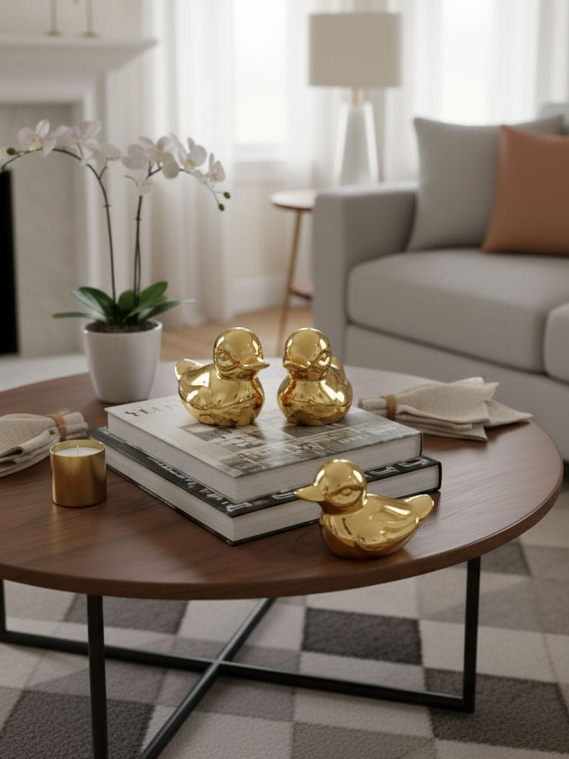 Set De 6 Figuras Decorativas Modelo De Pato, 3*5cm. 2