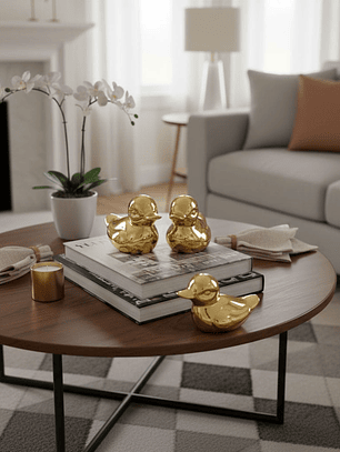 Set De 6 Figuras Decorativas Modelo De Pato, 3*5cm.