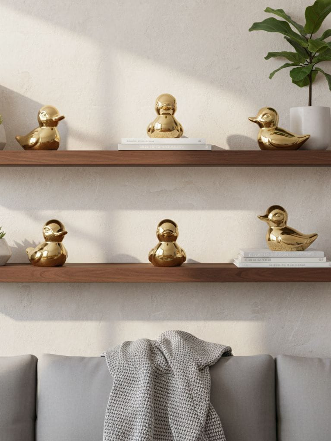 Set De 6 Figuras Decorativas Modelo De Pato, 3*5cm. 3