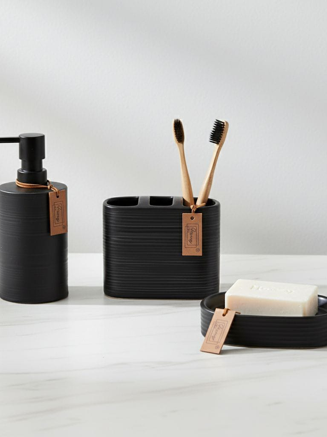 Set De Baño, 3 Piezas, Ceramica Resistente, Premium. 3