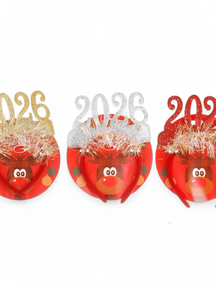 Pack De 3 Vincha Homey Navidad Para Fiestas Y Celebraciones Colores Surtidos 