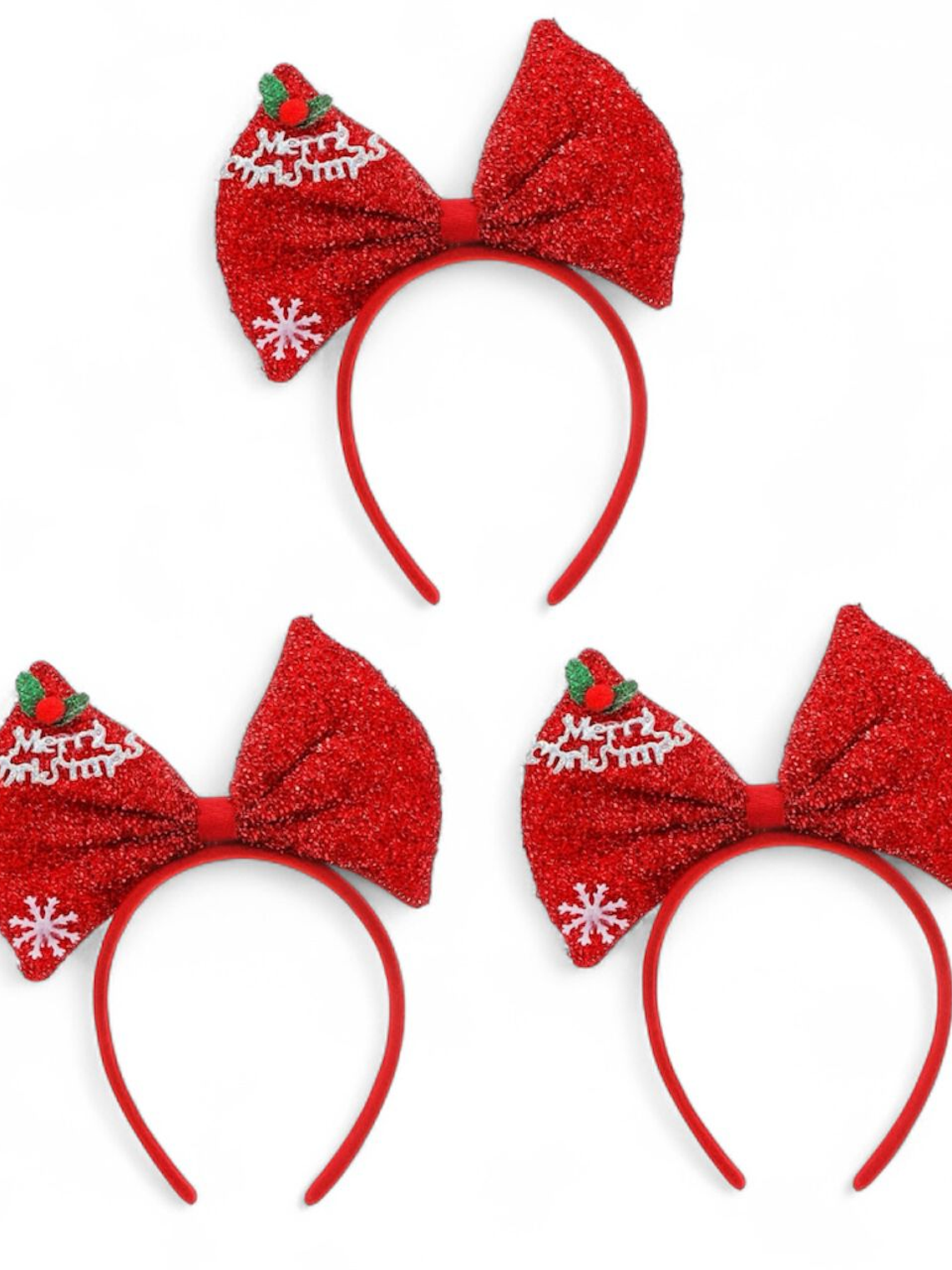 Pack De 3 Vincha Homey Navidad Para Fiestas Y Celebraciones 2