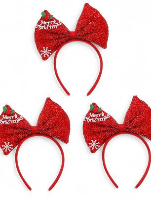 Pack De 3 Vincha Homey Navidad Para Fiestas Y Celebraciones