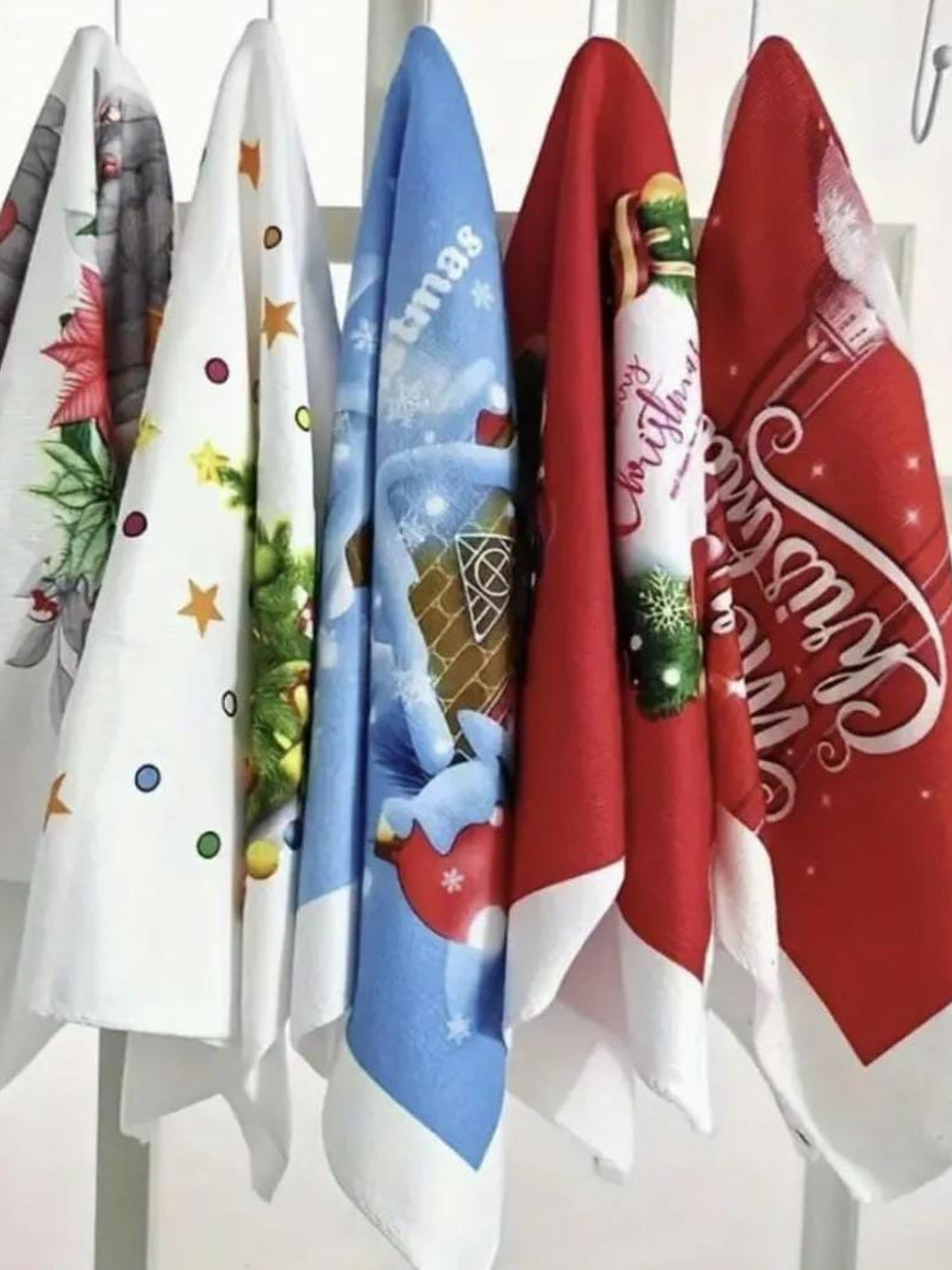 Set de 3 Paños de Cocina Decorativos de Navidad Absorbente 1