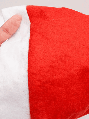 Paquete de 12 Gorros De Navidad Santa Claus Rojo Con Borde Blanco
