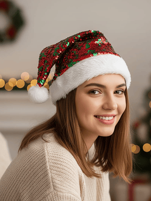 Set De 2 Gorro De Navidad Con Lentejuelas Homey Para Fiesta