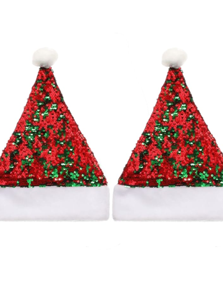 Set De 2 Gorro De Navidad Con Lentejuelas Homey Para Fiesta 1