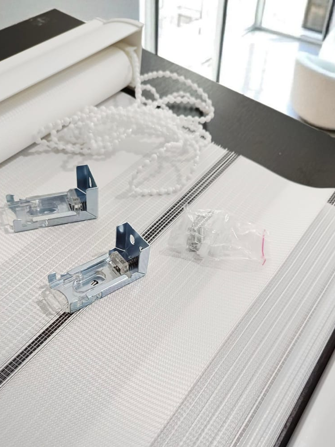 Cortina Roller dúo Blanca 60x200cm, PVC. 3