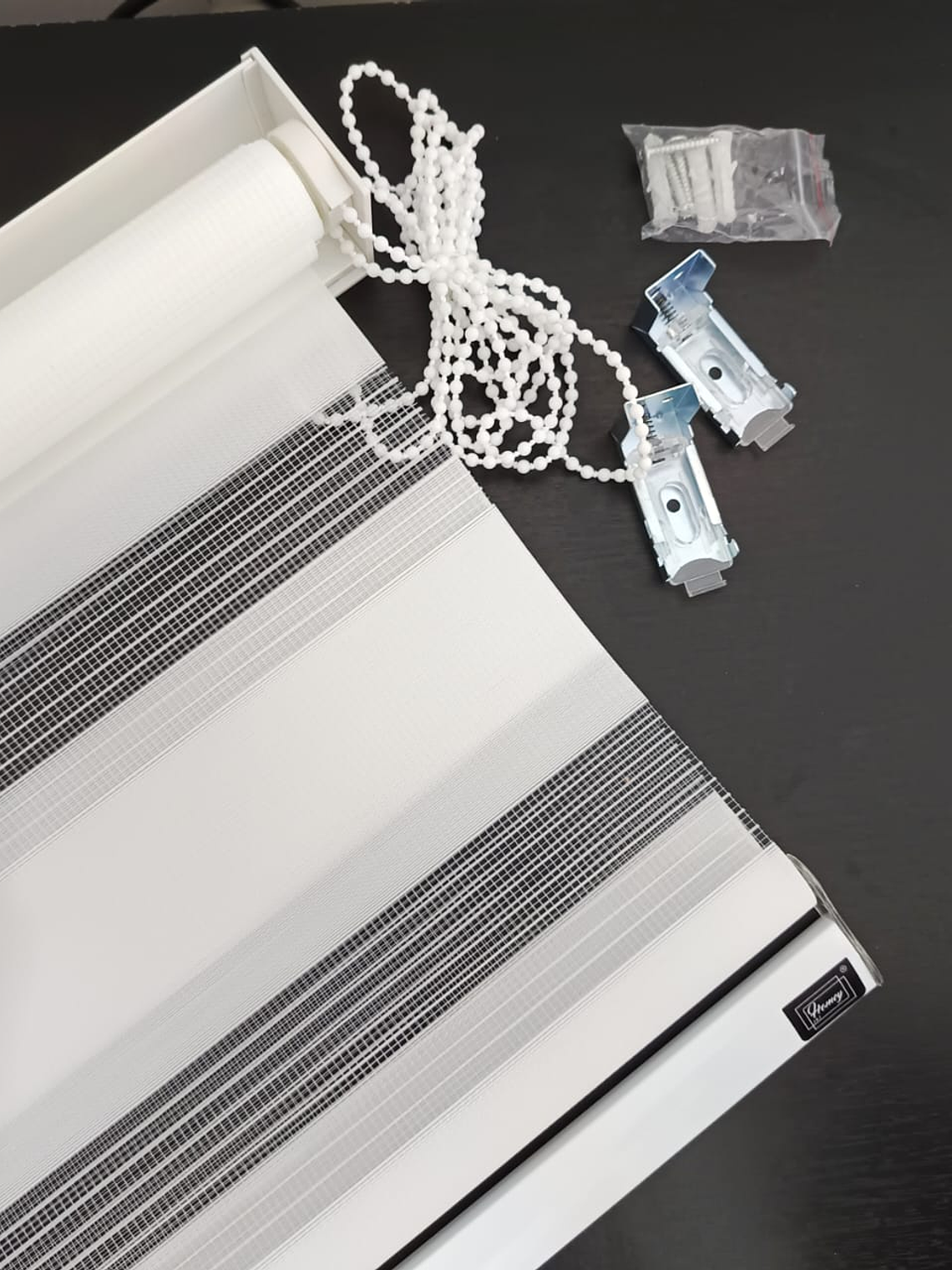 Cortina Roller dúo Blanca 60x200cm, PVC. 4