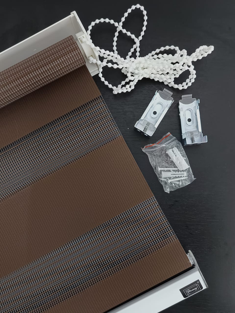 Cortina Roller Duo Cafe 60x200Cm, PVC. 3