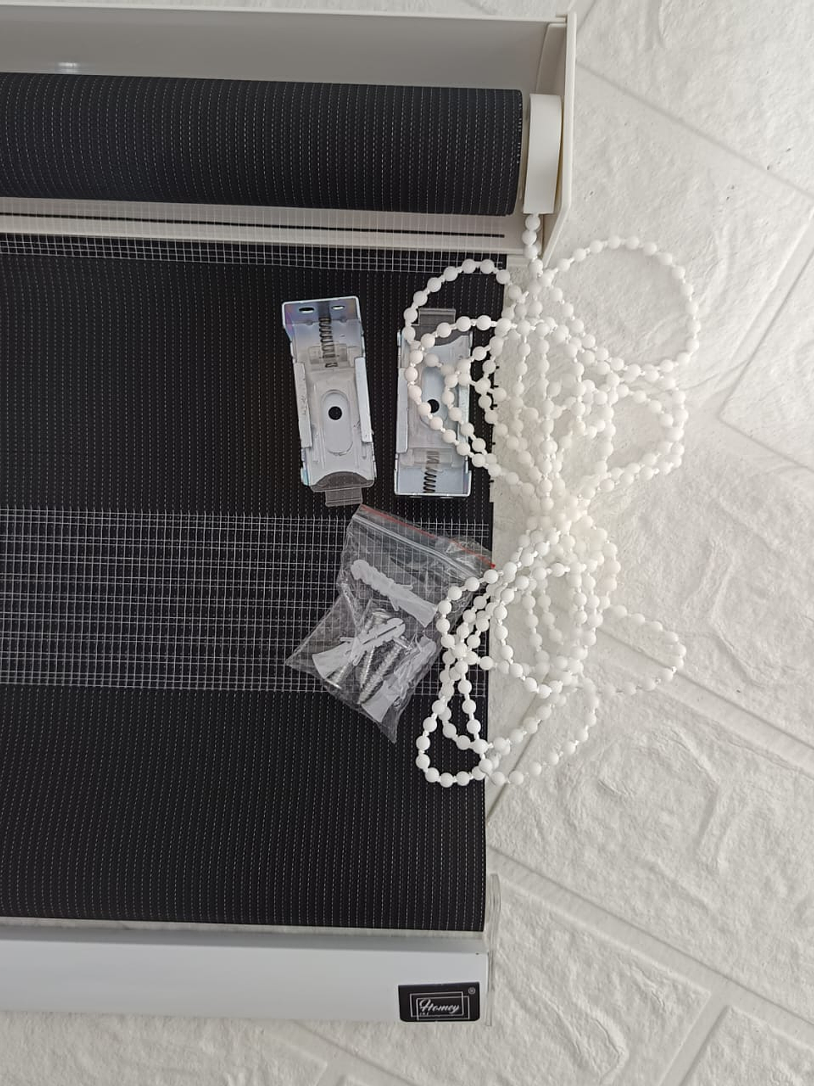 Cortina Roller dúo Negra 60x200cm, PVC. 4