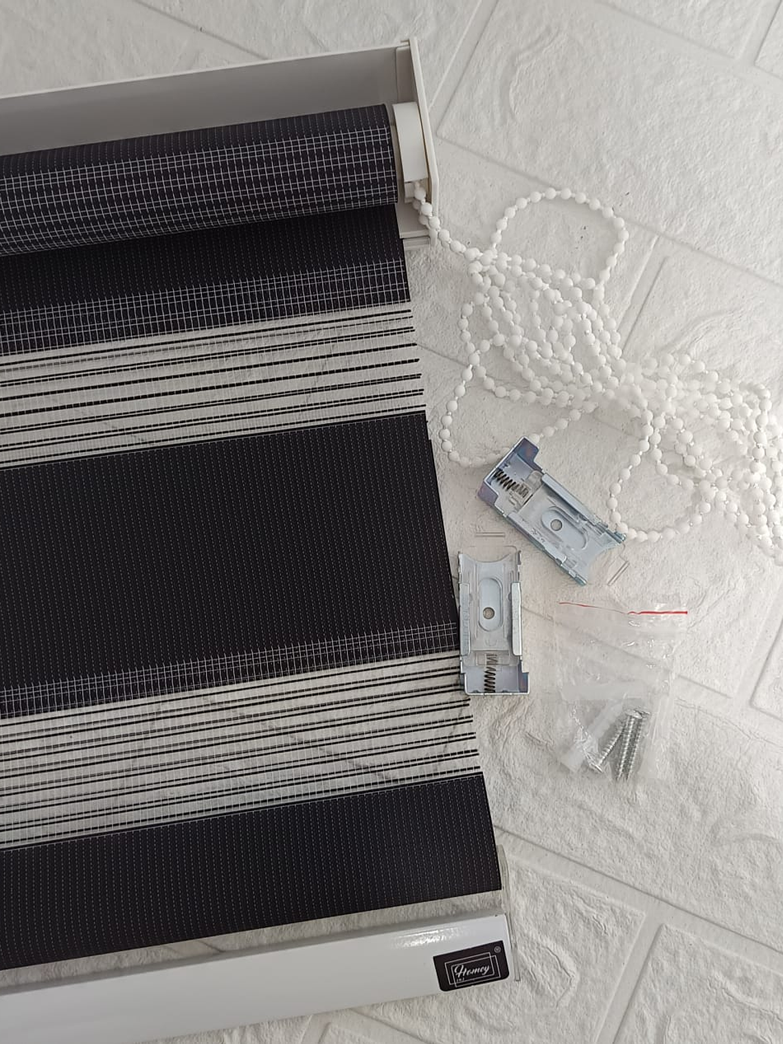 Cortina Roller dúo Negra 60x200cm, PVC. 5