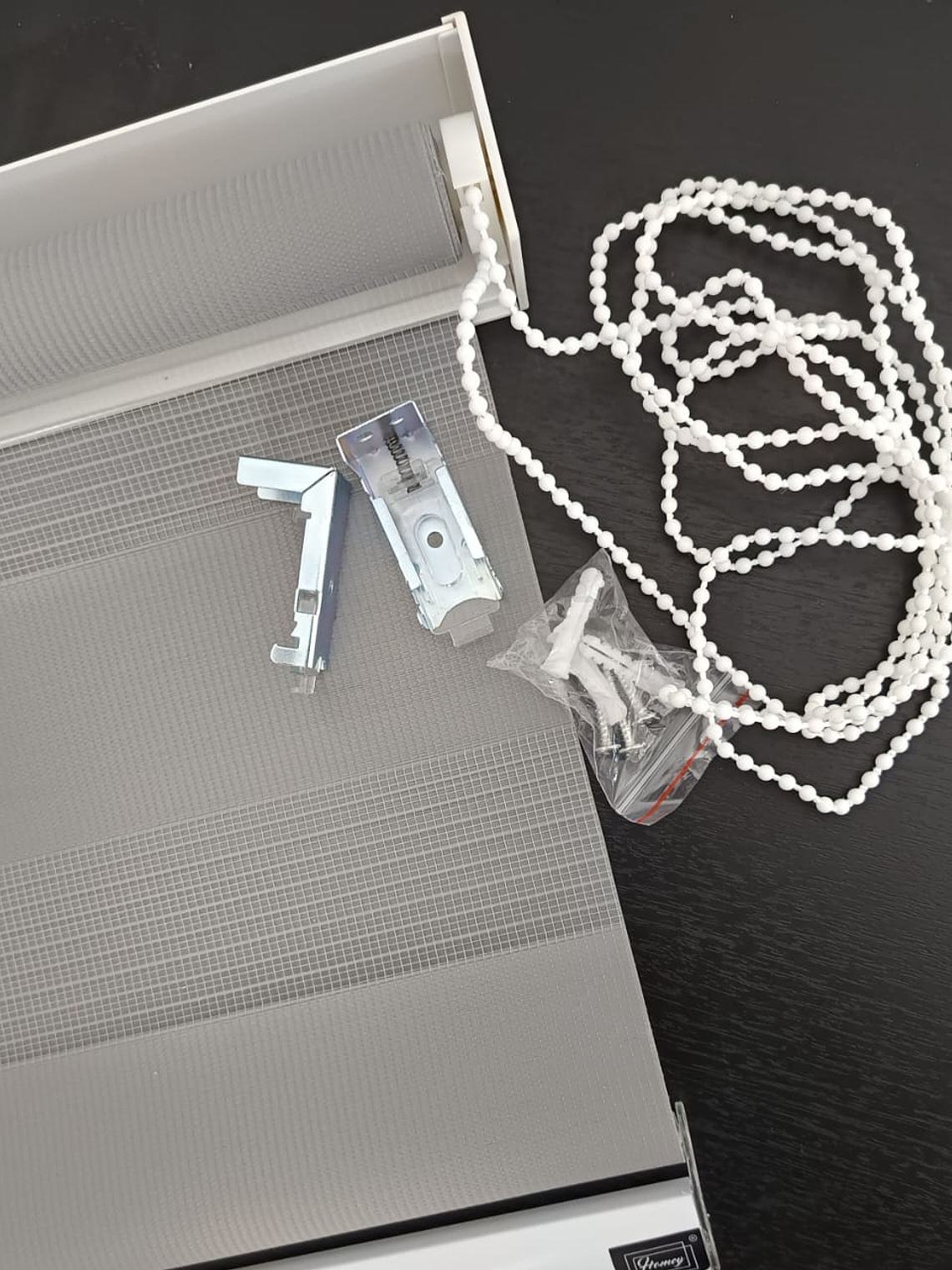 Cortina Roller dúo Gris 60x200cm, PVC. 4