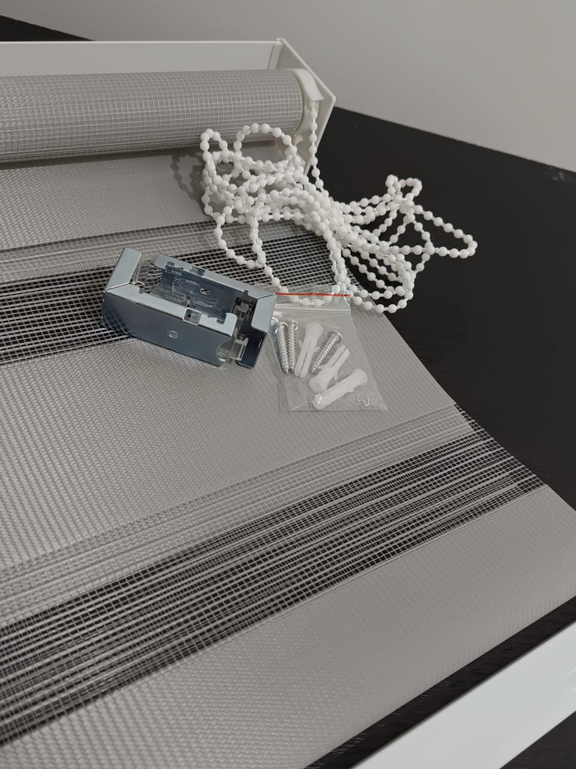 Cortina Roller dúo Gris 60x200cm, PVC. 5