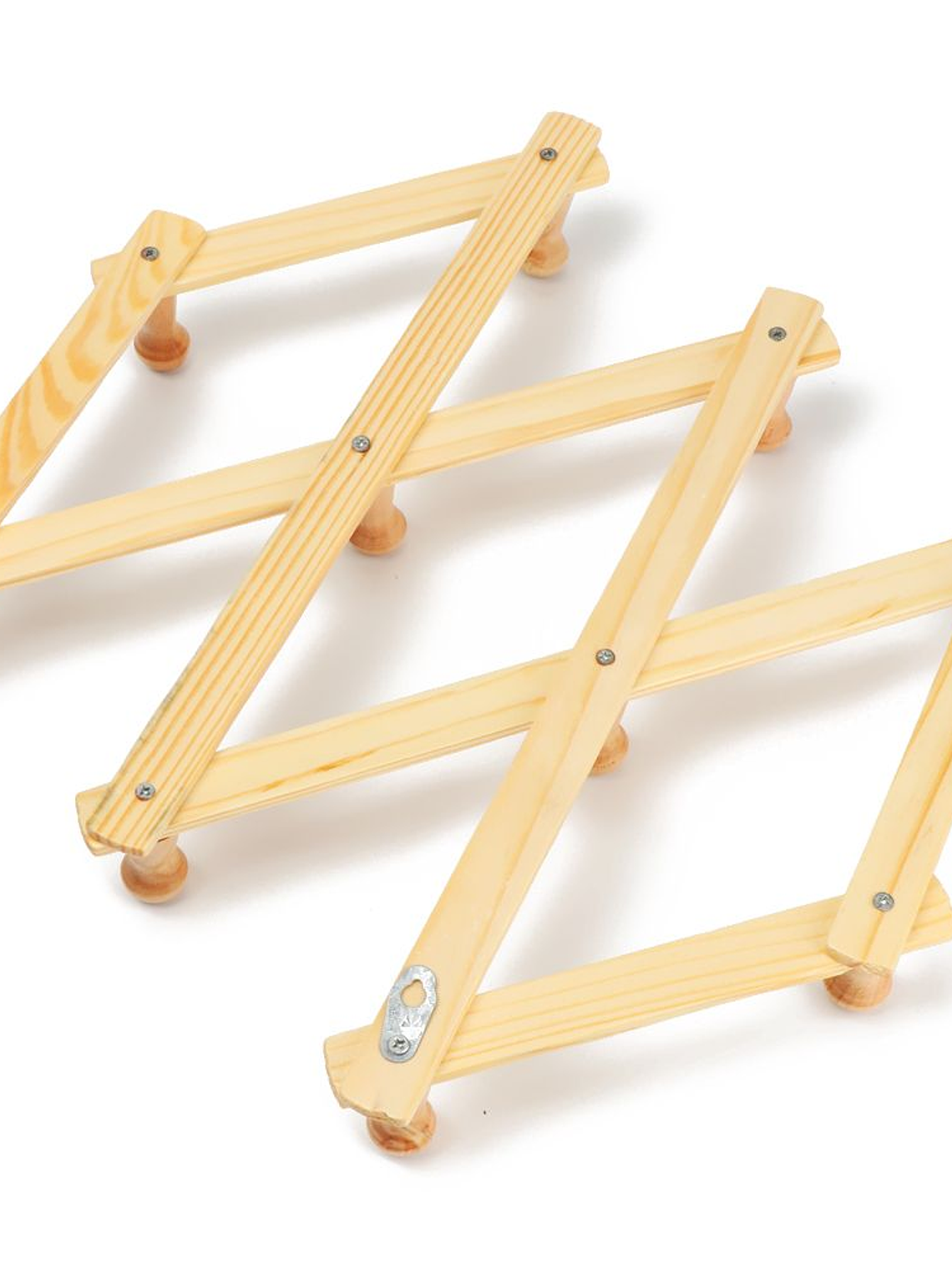 Colgador De Pared, Perchero De Bambú, Extensible. 2