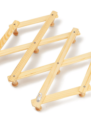 Colgador De Pared, Perchero De Bambú, Extensible.