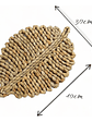 Individual De Fibra Natural Con Forma De Hoja - Miniatura 3