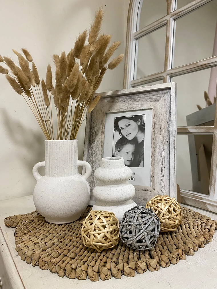 Individual De Fibra Natural Con Forma De Hoja 5