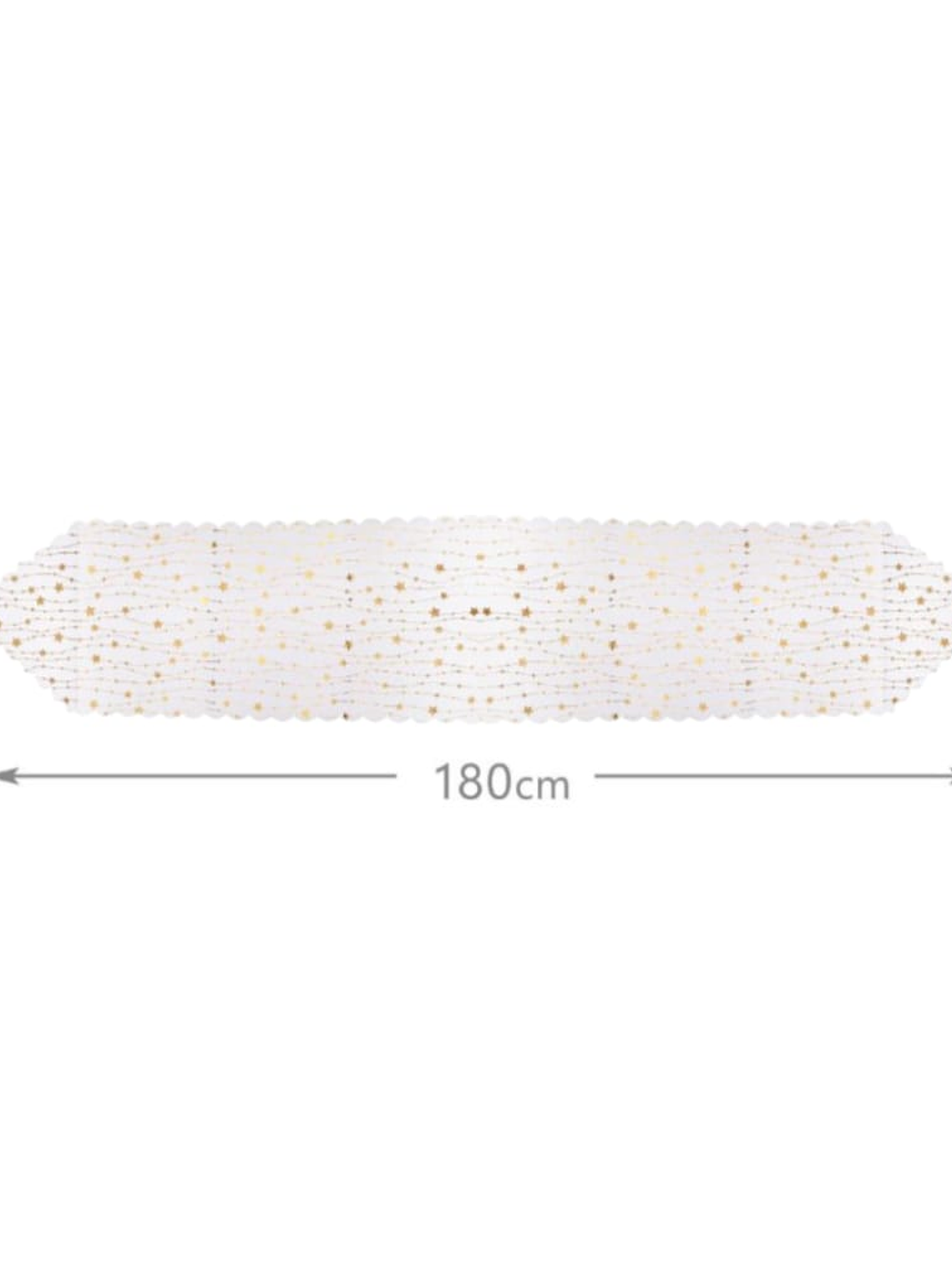 Camino De Mesa De Estrella En Dorado y Plateado 2