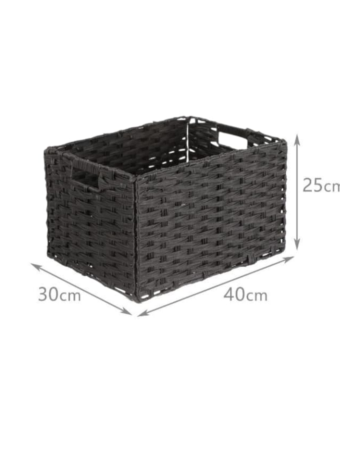 Canastas Organizadoras Tejidas De Mimbre Premium 40x30x25cm 2