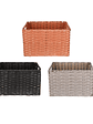 Canastas Organizadoras Tejidas De Mimbre Premium 40x30x25cm - Miniatura 3