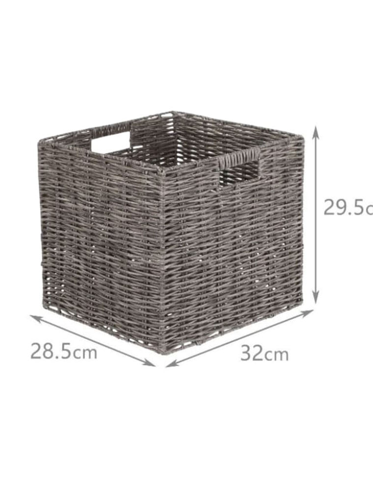 Canasto Organizador Tejido Decorativo 32x29.5cm Premium 3