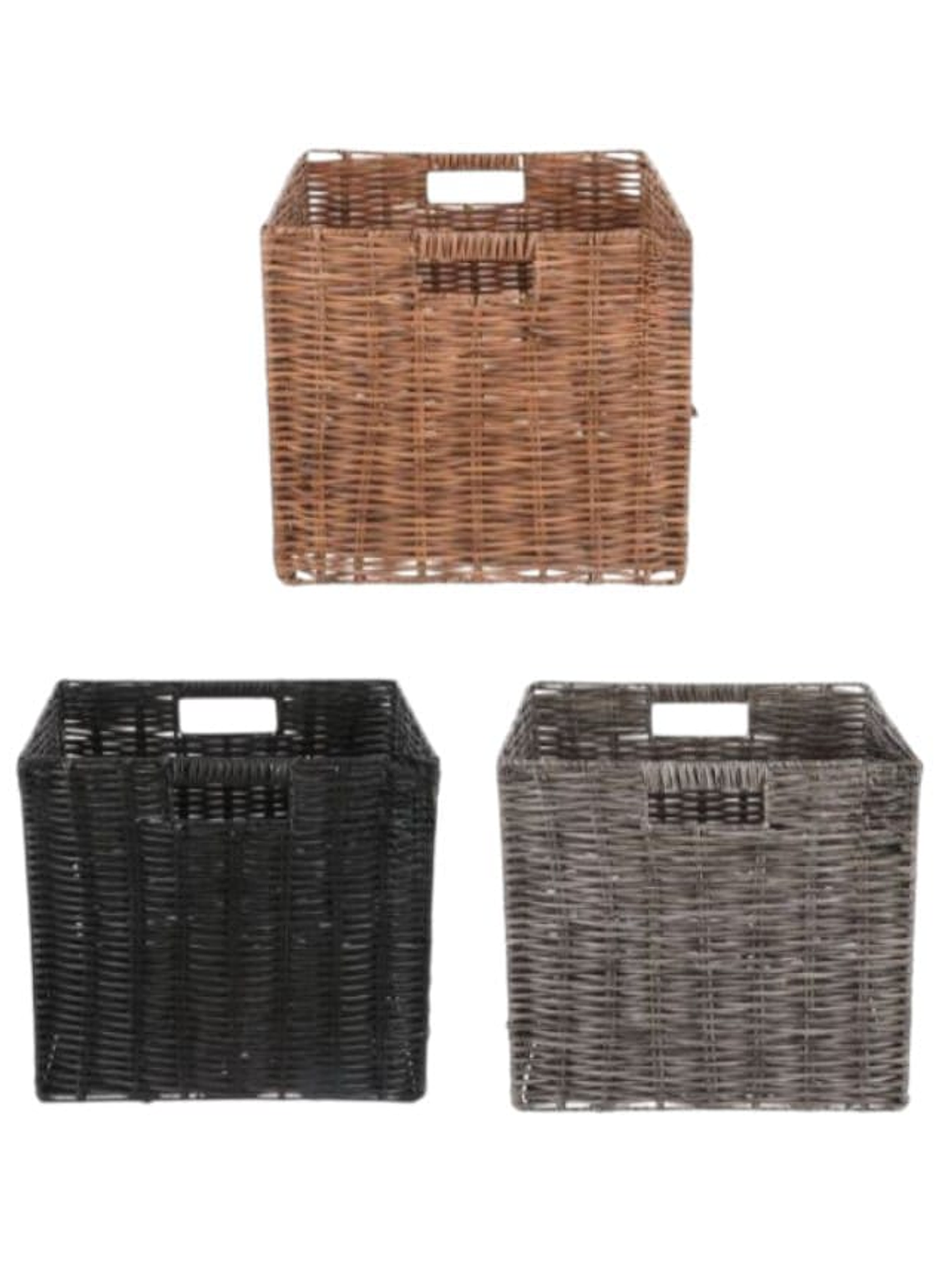 Canasto Organizador Tejido Decorativo 32x29.5cm Premium 4