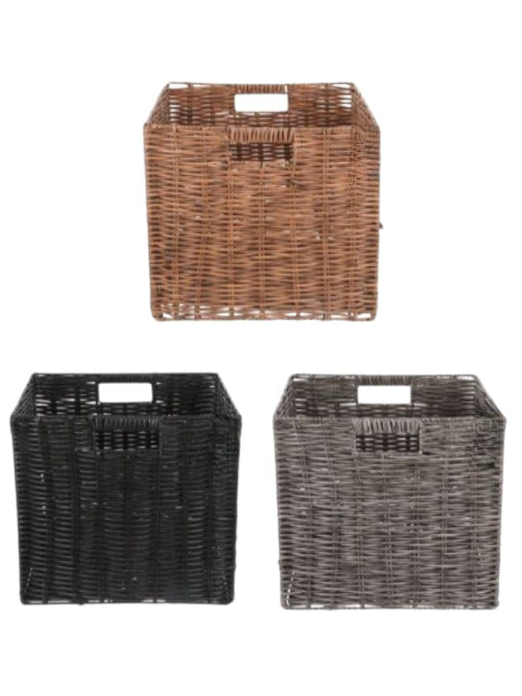 Canasto Organizador Tejido Decorativo 32x29.5cm Premium 4