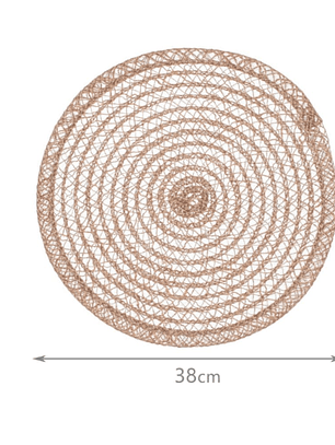 Pack De 4 Individuales De Yute Fino, 38cm