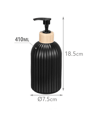 Set De 2 Dispensadores En Cerámica Para Jabón Liquido, 410ml