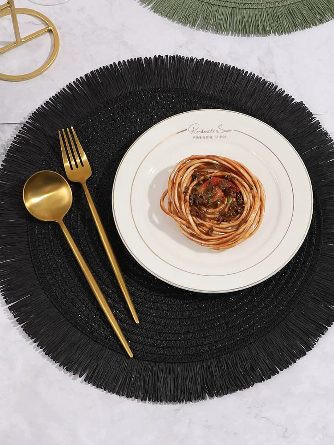 Individuales Pack De 4 Trenzados En Fibra De Paja, 38cm 5