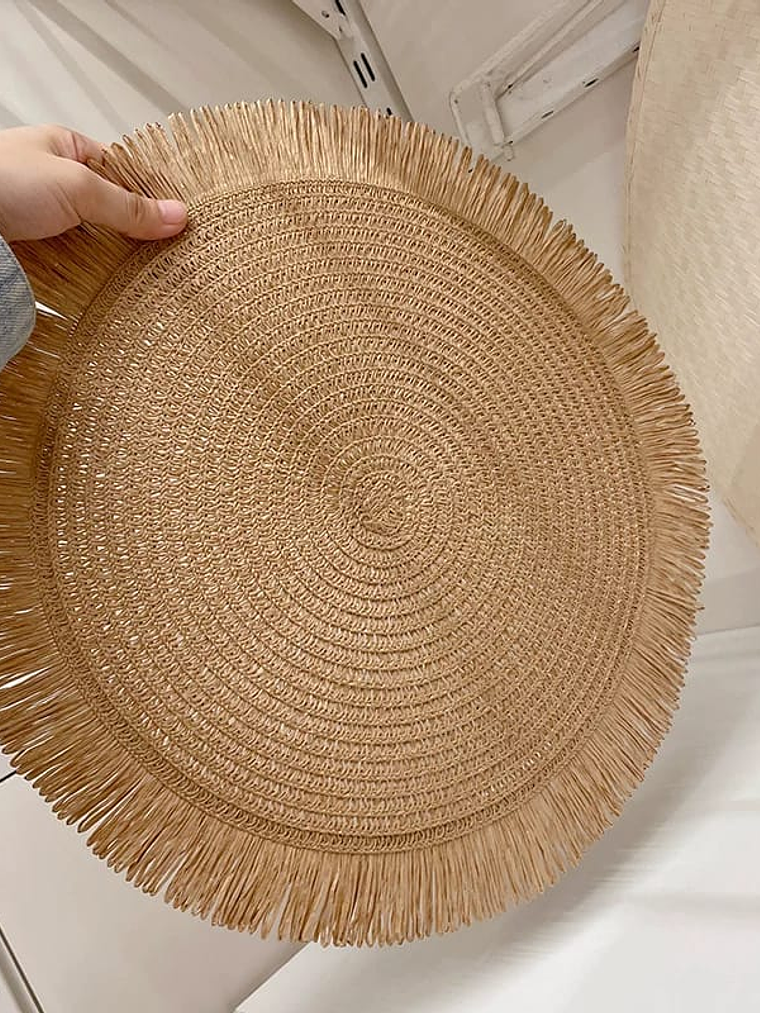 Individuales Pack De 4 Trenzados En Fibra De Paja, 38cm 7