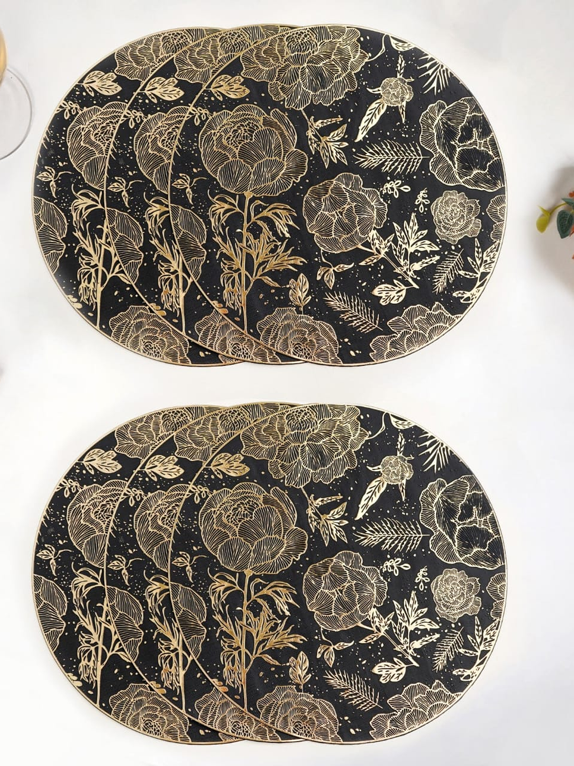 Pack De 6 Individuales De Mesa En Pvc Redondos 38cm Elegante 1