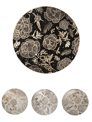 Pack De 6 Individuales De Mesa En Pvc Redondos 38cm Elegante