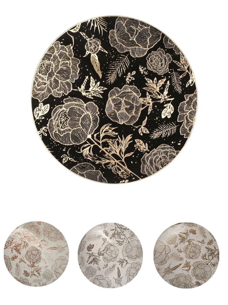 Pack De 6 Individuales De Mesa En Pvc Redondos 38cm Elegante 2