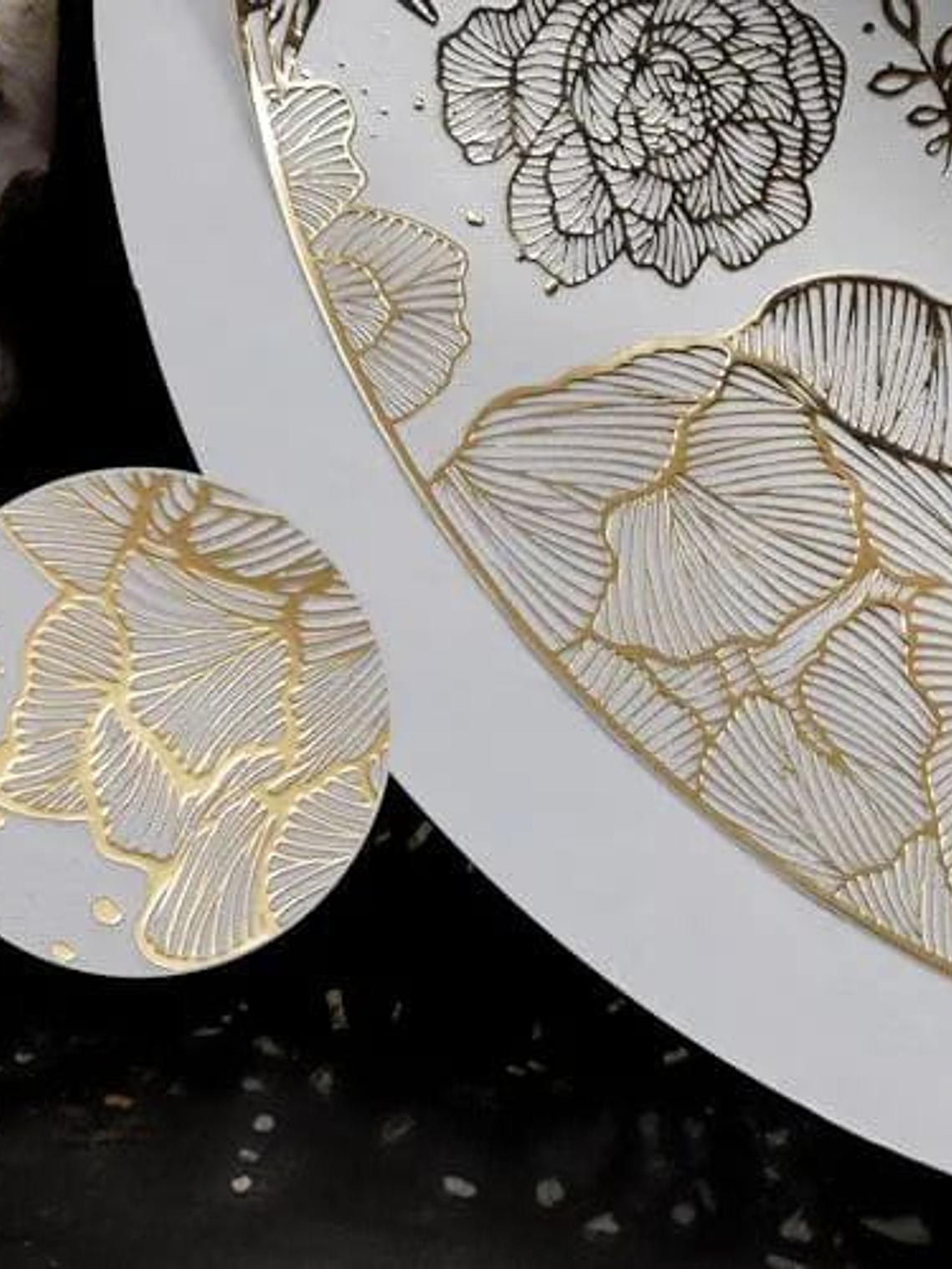 Pack De 6 Individuales De Mesa En Pvc Redondos 38cm Elegante 3