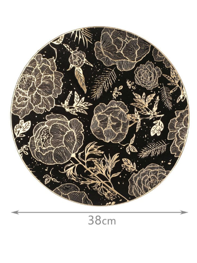 Pack De 6 Individuales De Mesa En Pvc Redondos 38cm Elegante 7