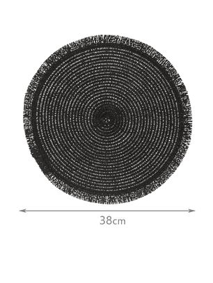 Individuales Pack De 4 Trenzados En Fibra De Paja, 38cm