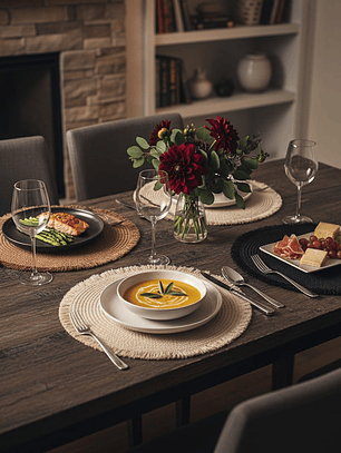 Individuales Pack De 4 Trenzados En Fibra De Paja, 38cm