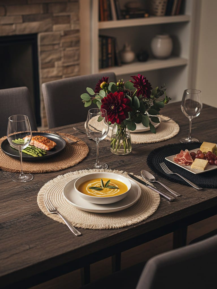 Individuales Pack De 4 Trenzados En Fibra De Paja, 38cm 1