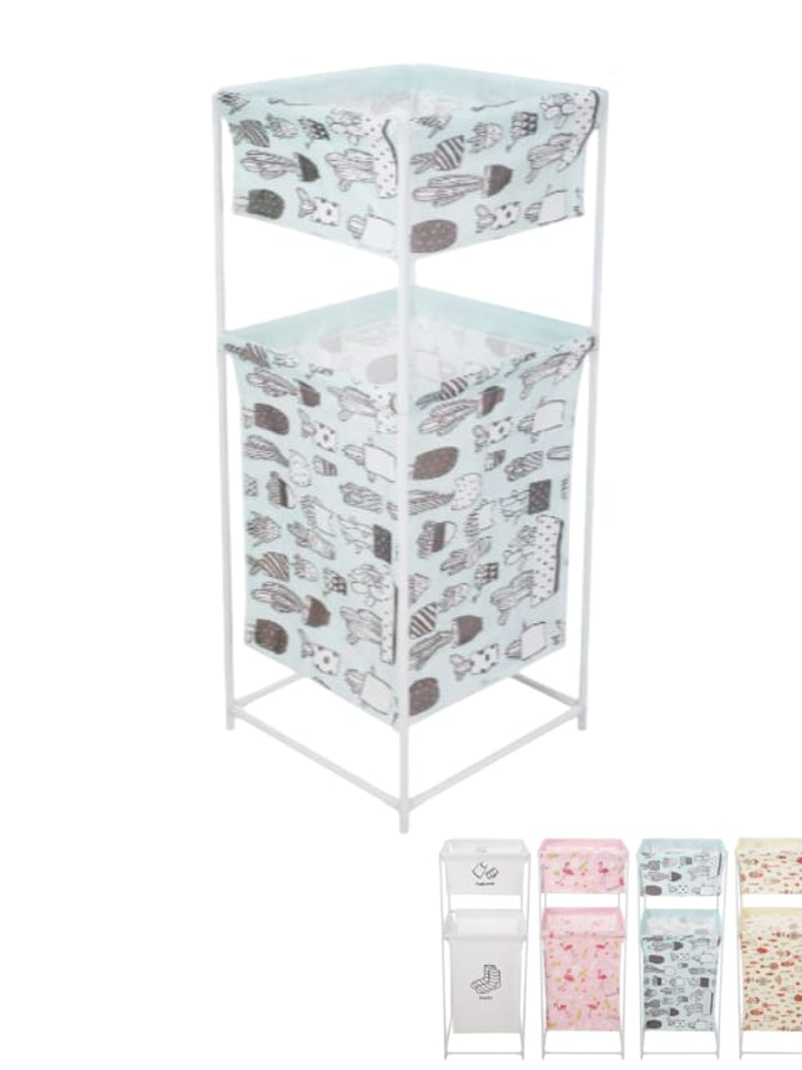 Canasto Organizador Infantil De 2 Piso Para Juguete Y Ropa 4