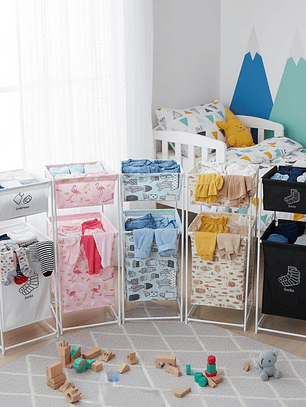 Canasto Organizador Infantil De 2 Piso Para Juguete Y Ropa